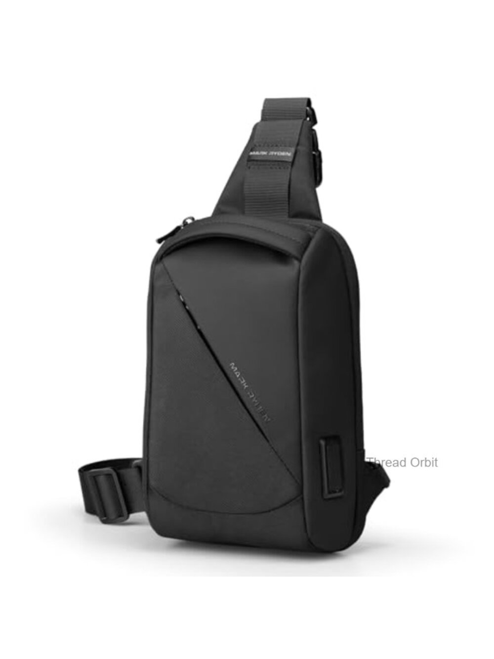 Water-Resistant Crossbody Sling Bag for Men USB RFID Anti-Theft